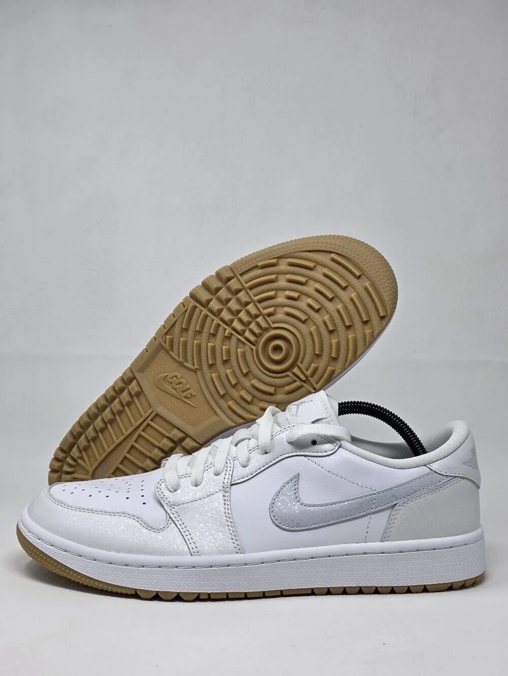 Air Jordan 1 Low G White Gum Men's Size 10.5 DD9315-111 Golf Shoes Sneakers New